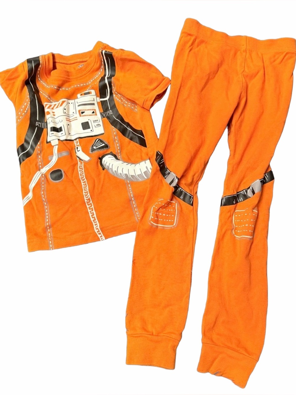 Old Navy Astronaut Costume Pajama Set Unisex boys girls 4T 100% cotton snug fit